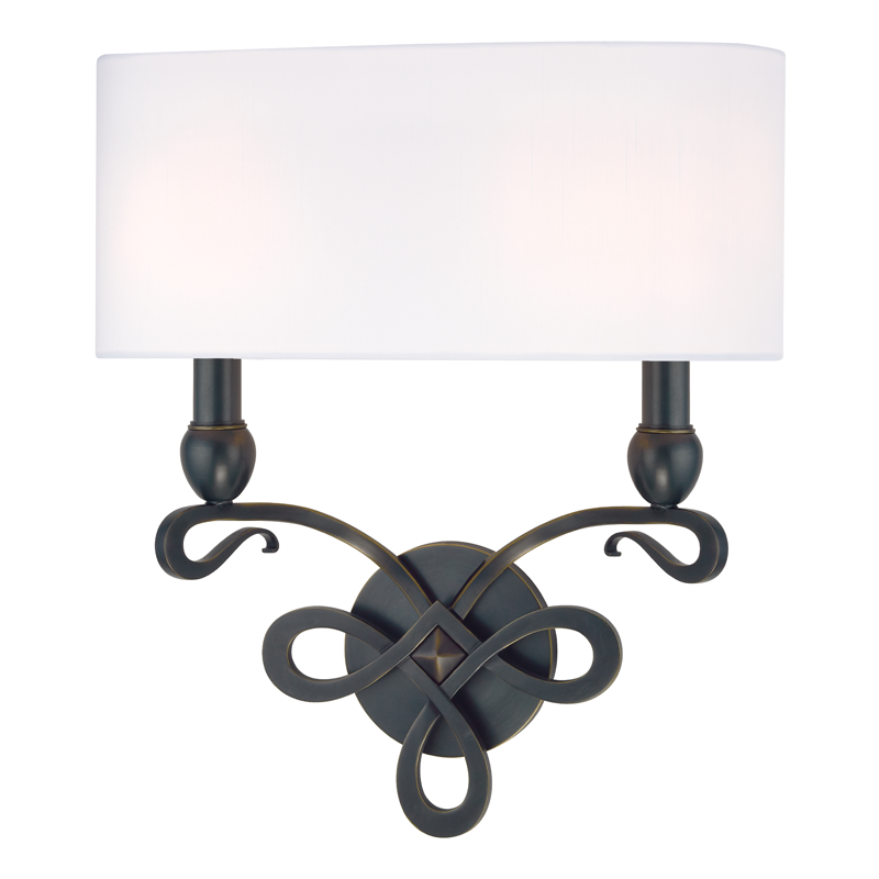 Pawling Wall Sconce 14" in bronze — a Hudson Valley wall sconce for bathrooms, hallways, and living rooms at Laurie Yapp Home.