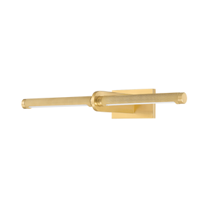 Deptford Picture Light 18" in aged brass — a Hudson Valley picture light for gallery walls and reading nooks at Laurie Yapp Home.