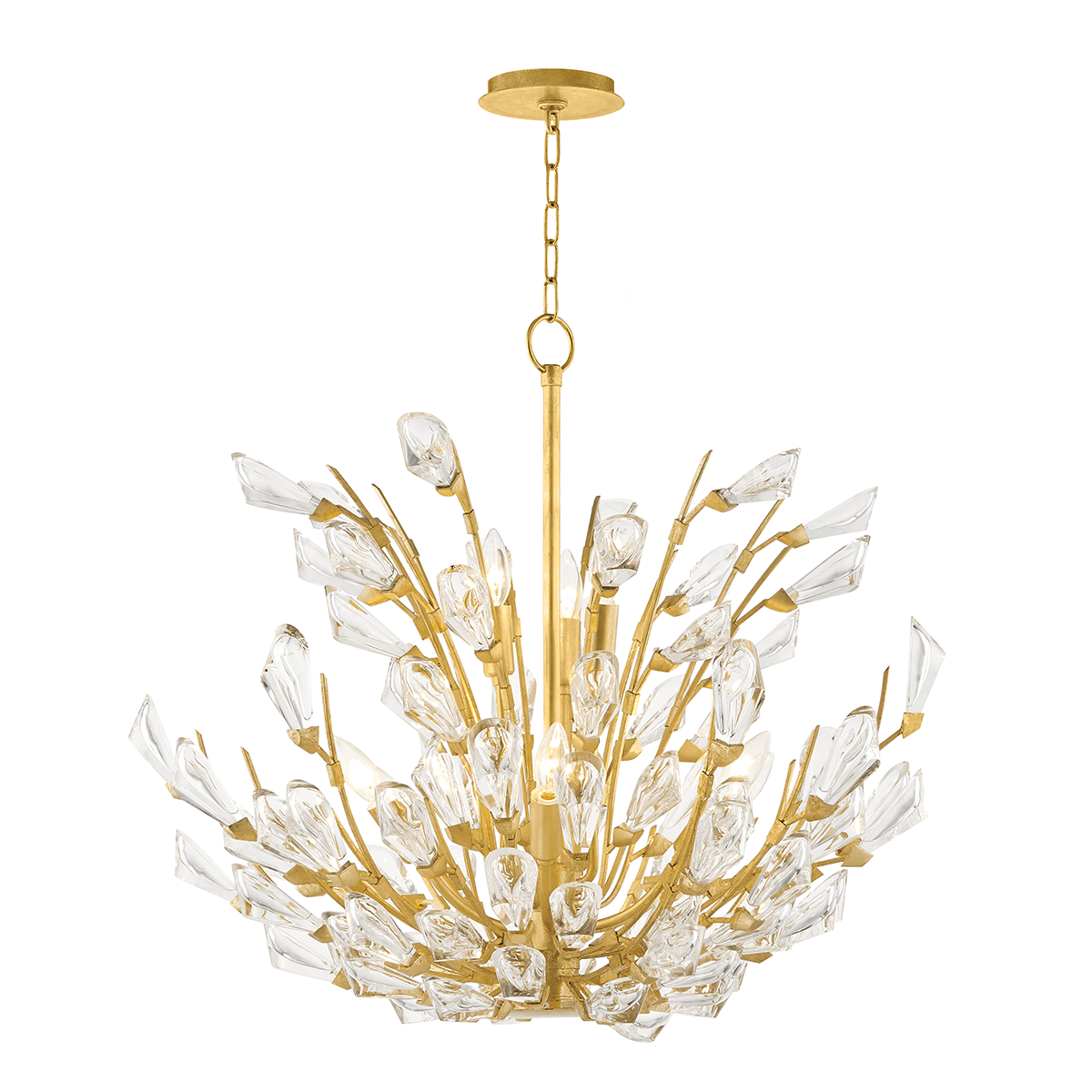 Tulip Chandelier 27.75" — a Hudson Valley chandelier for dining rooms, entries, and living rooms at Laurie Yapp Home.