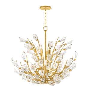 Tulip Chandelier 27.75" — a Hudson Valley chandelier for dining rooms, entries, and living rooms at Laurie Yapp Home.