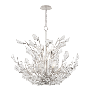 Tulip Chandelier 27.75" shown from a second angle to highlight the frame, arms, and shade detail.