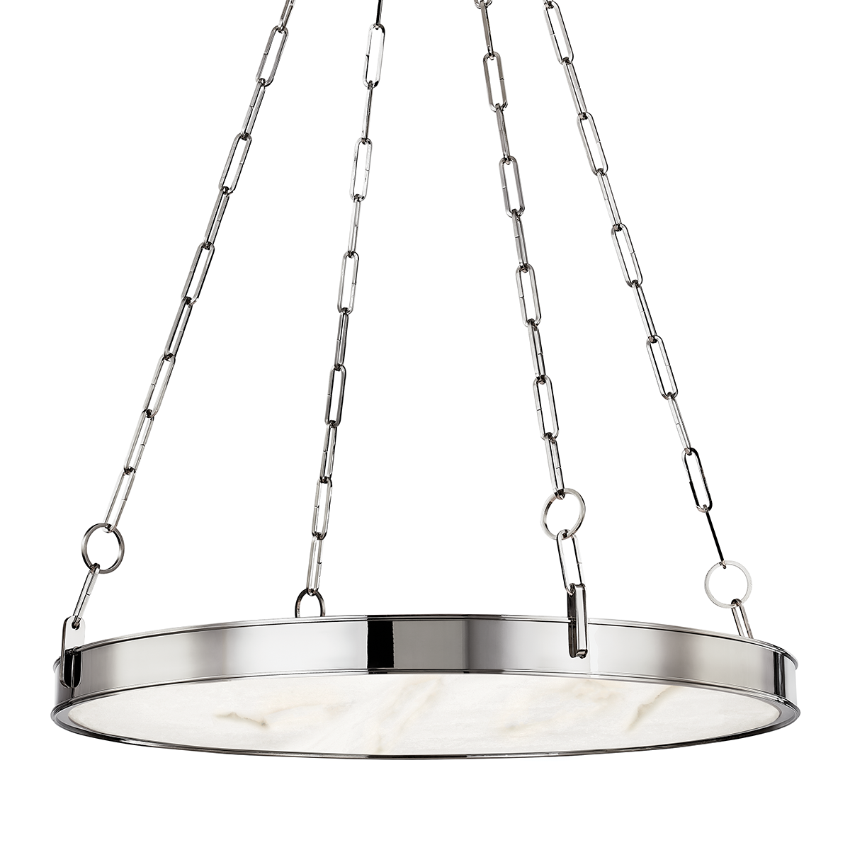 Kirby Chandelier 30" x 3.5" in aged brass — a Hudson Valley chandelier for dining rooms, entries, and living rooms at Laurie Yapp Home.