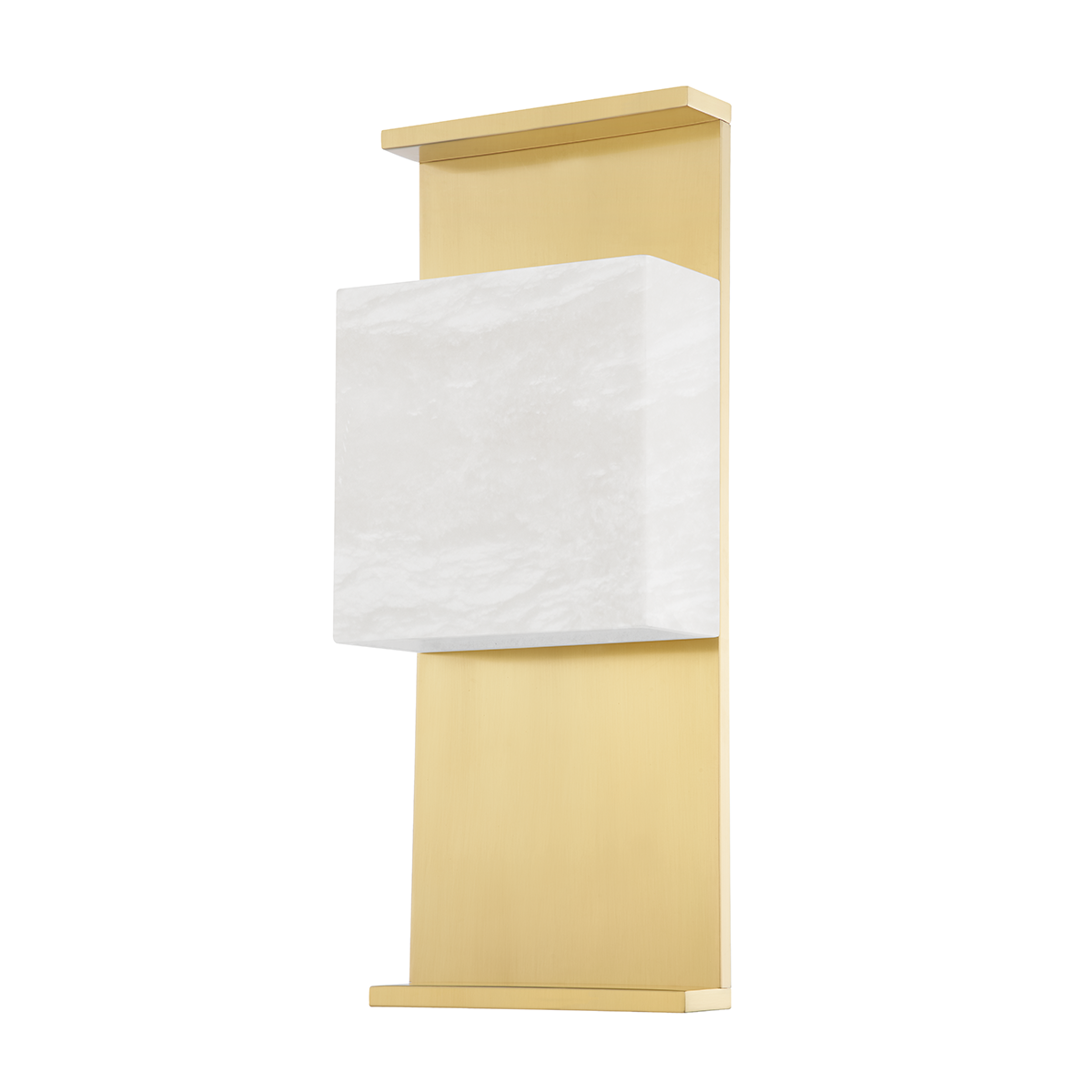 Stern Wall Sconce in aged brass — a Hudson Valley wall sconce for bathrooms, hallways, and living rooms at Laurie Yapp Home.