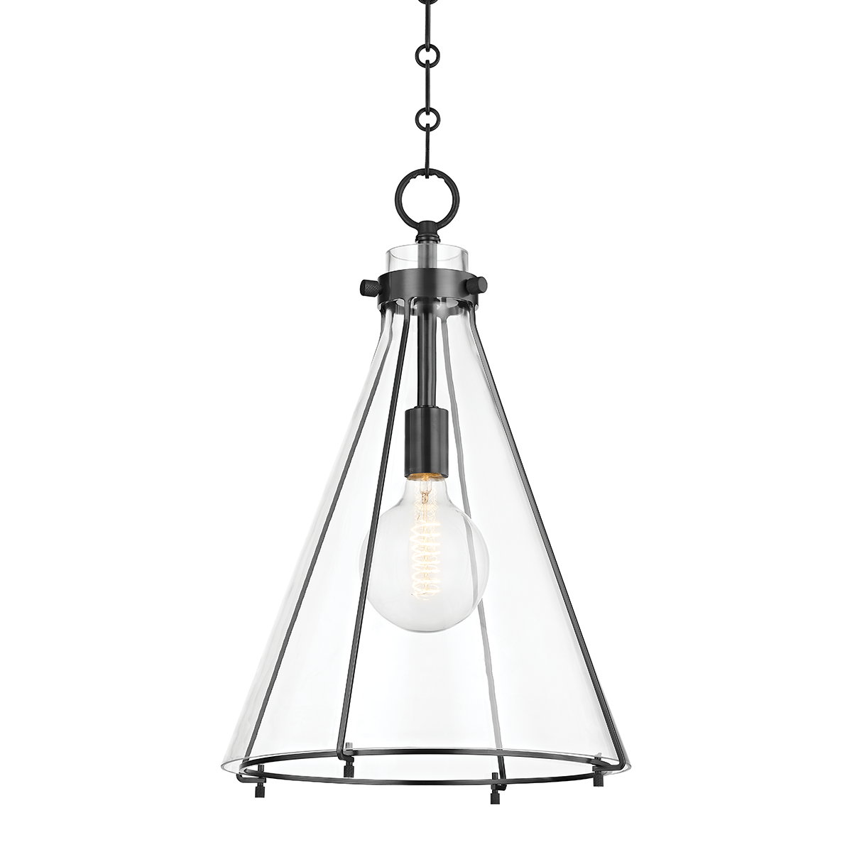 Eldridge Pendant 14" x 23.5" in Old Bronze — a Hudson Valley pendant for kitchens, entries, and dining rooms at Laurie Yapp Home.