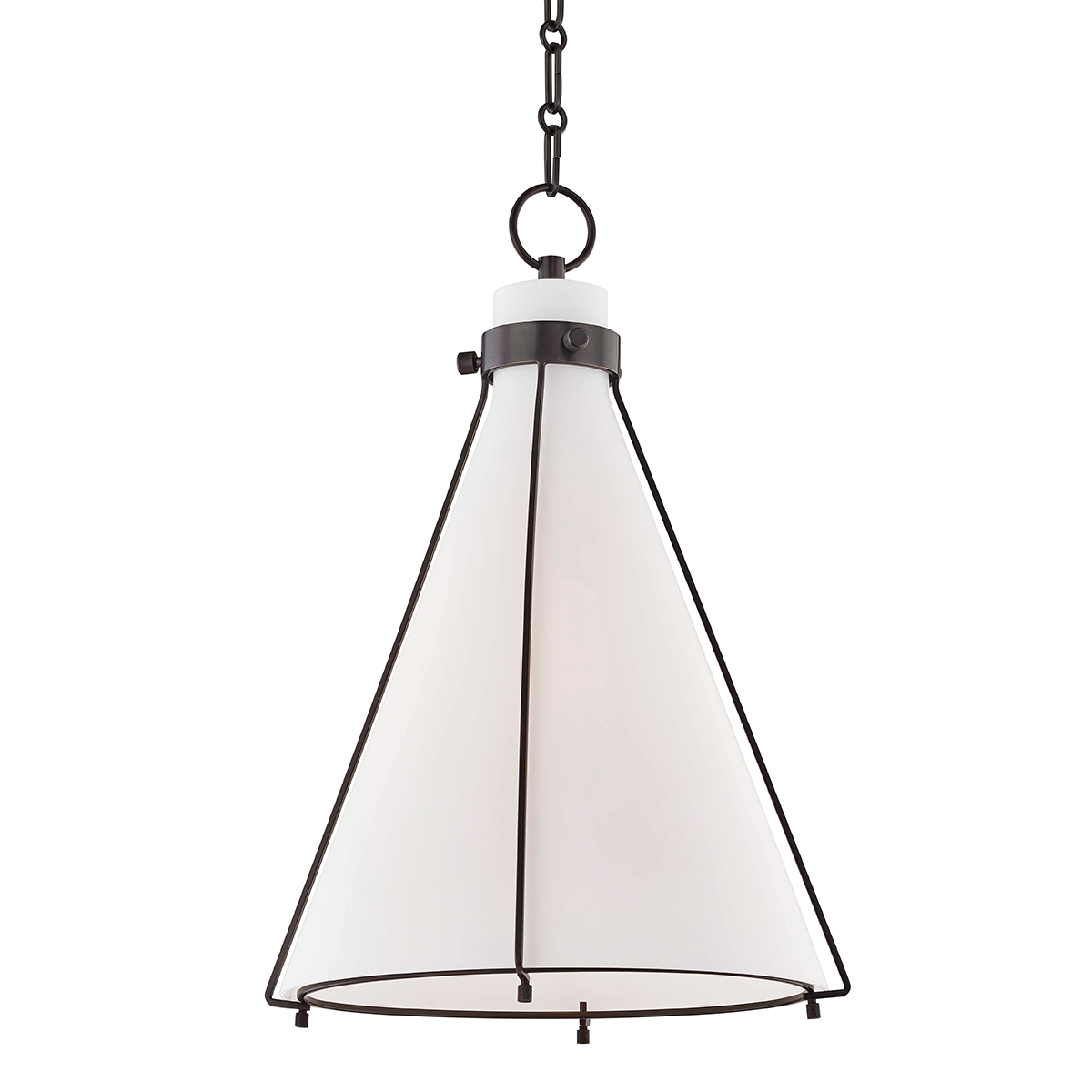 Eldridge Pendant 15.5" x 22" in aged brass — a Hudson Valley pendant for kitchens, entries, and dining rooms at Laurie Yapp Home.
