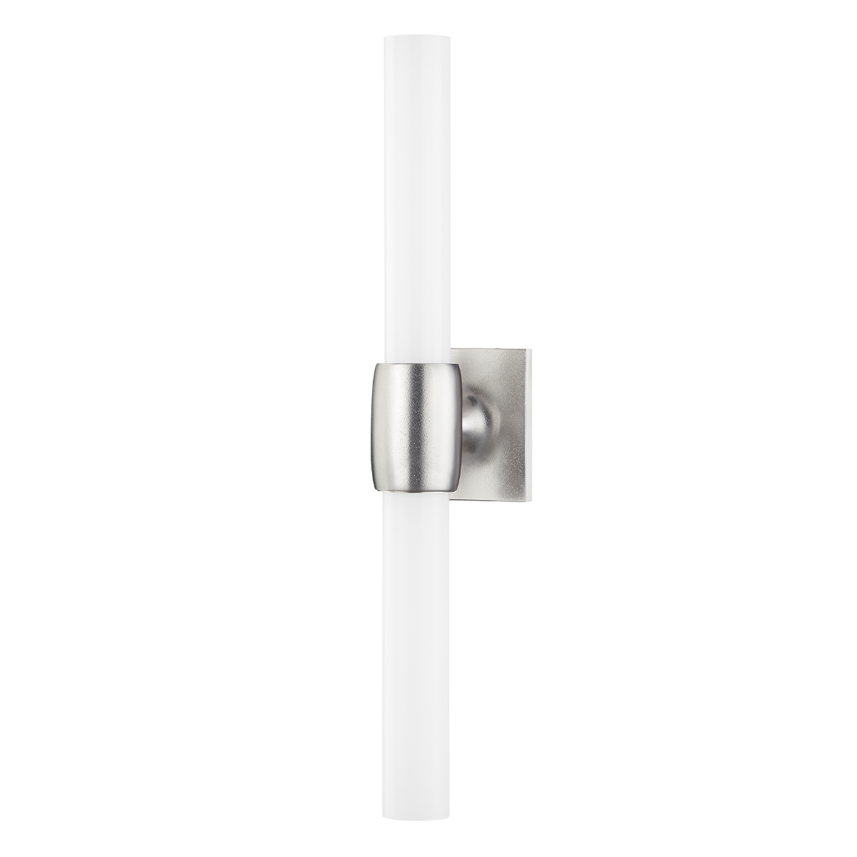 Hogan Wall Sconce 4.5" x 24.5" shown from the front to reveal the arm curve and shade silhouette.