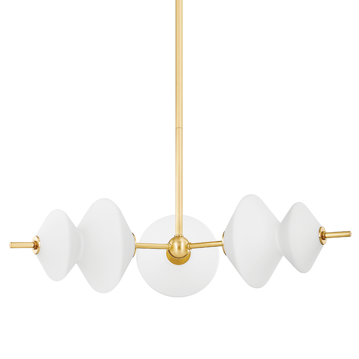 Barrow Chandelier in aged brass — a Hudson Valley chandelier for dining rooms, entries, and living rooms at Laurie Yapp Home.