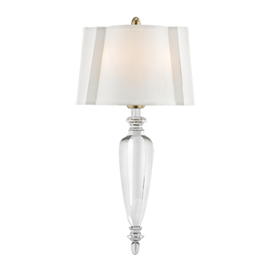Tipton Wall Sconce 12" x 23.75" in aged brass — a Hudson Valley wall sconce for bathrooms, hallways, and living rooms at Laurie Yapp Home.
