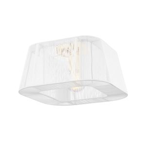 Verona Beach Flush Mount in aged brass — a Hudson Valley flush mount for hallways, bedrooms, and entryways at Laurie Yapp Home.