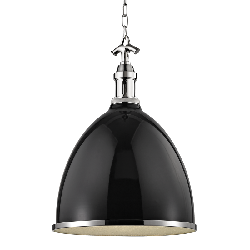 Viceroy Pendant 16.75" — a Hudson Valley pendant for kitchens, entries, and dining rooms at Laurie Yapp Home.