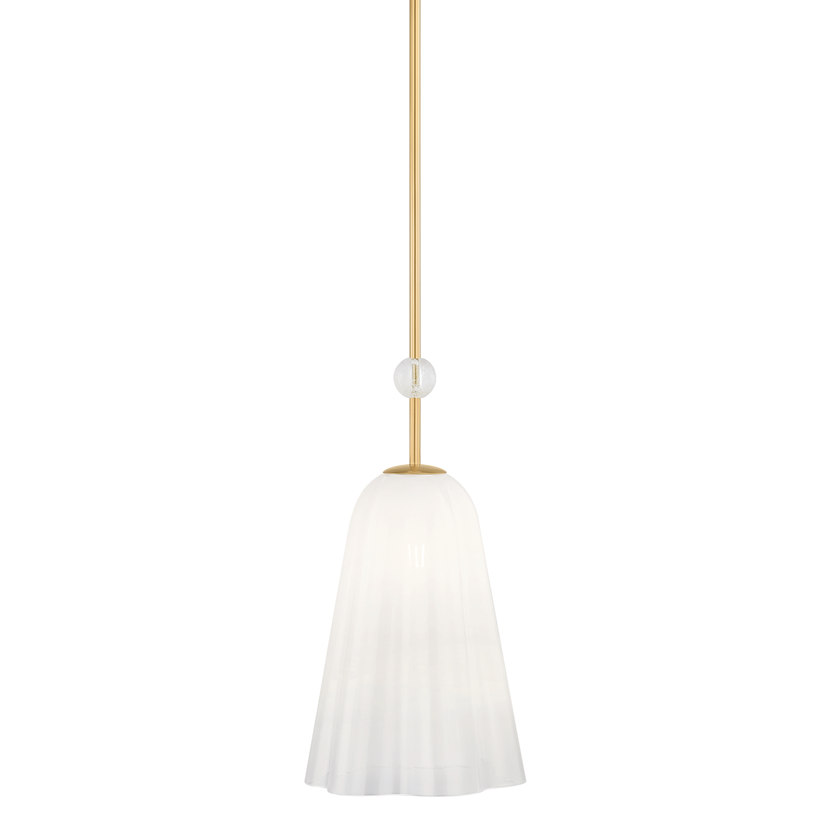 CAMBRIA HEIGHTS Pendant in aged brass — a Hudson Valley pendant for curated interiors at Laurie Yapp Home.
