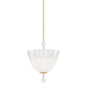 Cambria Heights Lantern in aged brass — a Hudson Valley lantern for entries, foyers, and covered porches at Laurie Yapp Home.