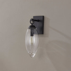 Close-up of the Nantucket Wall Sconce showing the arm curve and shade silhouette.