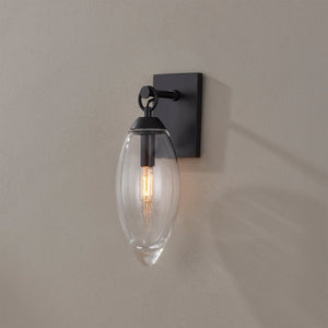 Close-up of the Nantucket Wall Sconce showing the arm curve and shade silhouette.