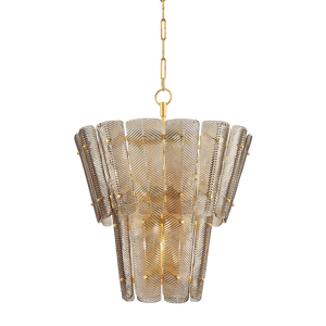 Cassian Chandelier 28.75" — a Hudson Valley chandelier for dining rooms, entries, and living rooms at Laurie Yapp Home.