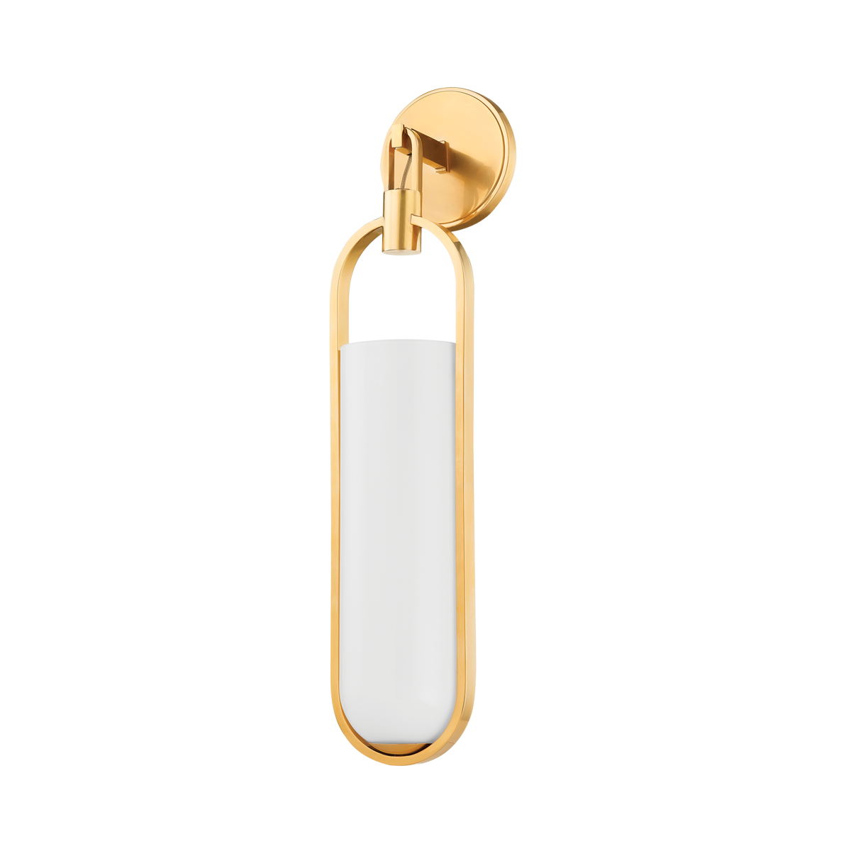 Lorimer Wall Sconce in aged brass — a Hudson Valley wall sconce for bathrooms, hallways, and living rooms at Laurie Yapp Home.
