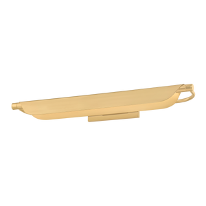 Tinwald Picture Light 27" in aged brass — a Hudson Valley picture light for gallery walls and reading nooks at Laurie Yapp Home.