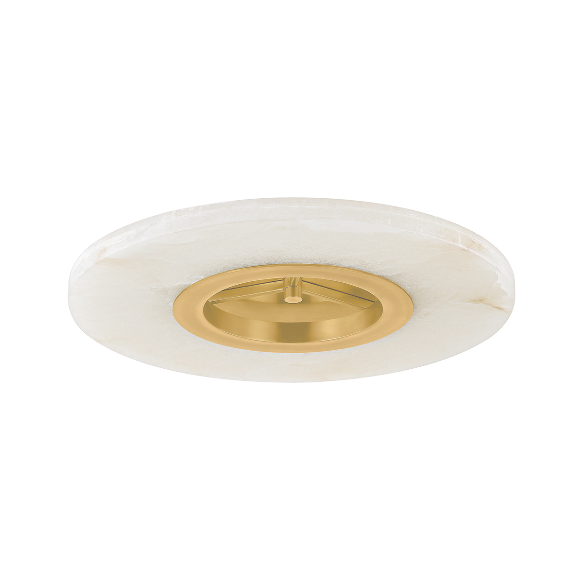 Alto Semi Flush in aged brass — a Hudson Valley semi flush for hallways, bedrooms, and entryways at Laurie Yapp Home.