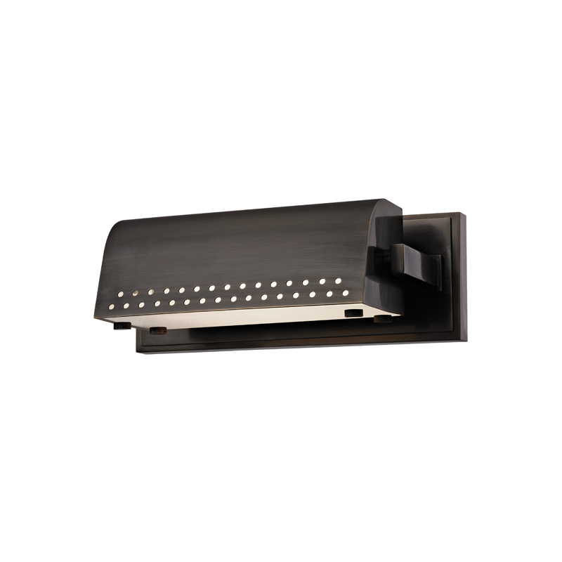 Garfield Picture Light 9.75" in dark bronze — a Hudson Valley picture light for gallery walls and reading nooks at Laurie Yapp Home.