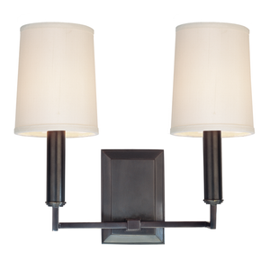 Clinton Wall Sconce 11" in bronze shown from a second angle to highlight the arm curve and shade silhouette.