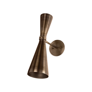 Allanton Wall Sconce shown from a second angle to highlight the arm curve and shade silhouette.