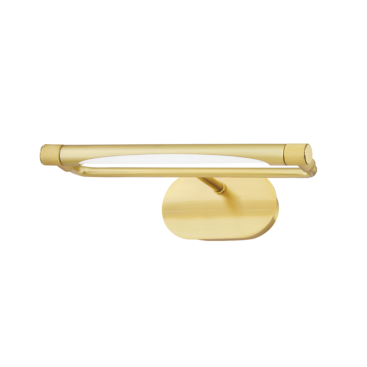 Berkshire Picture Light 13" in aged brass — a Hudson Valley picture light for gallery walls and reading nooks at Laurie Yapp Home.