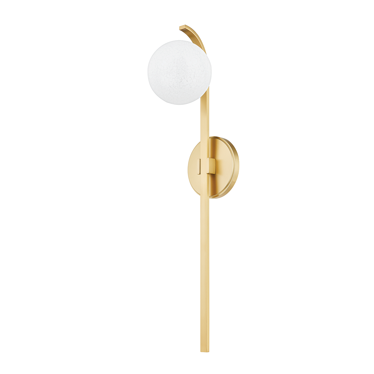 Laval Wall Sconce 4.75" in aged brass — a Hudson Valley wall sconce for bathrooms, hallways, and living rooms at Laurie Yapp Home.