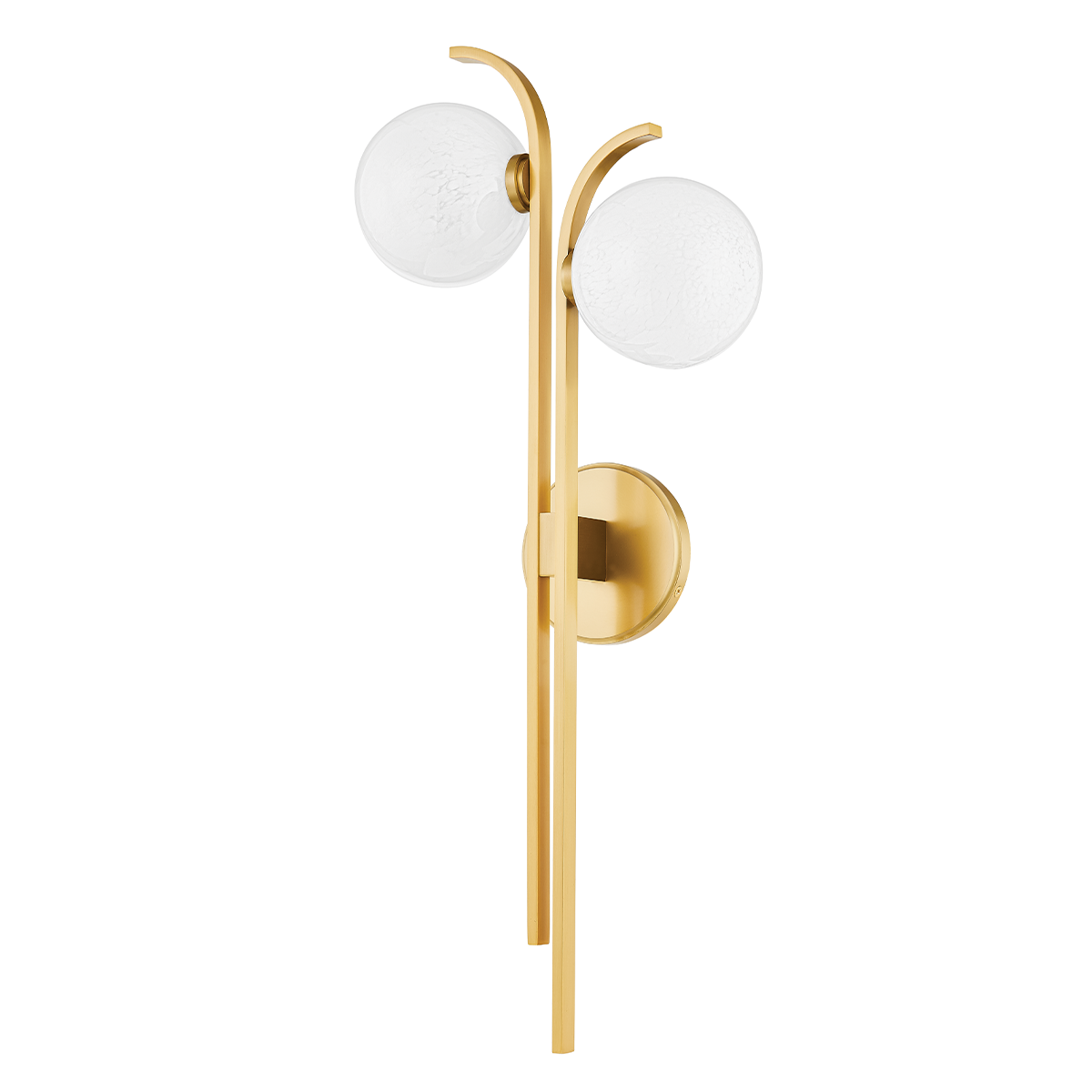 Laval Wall Sconce 10.5" in aged brass — a Hudson Valley wall sconce for bathrooms, hallways, and living rooms at Laurie Yapp Home.