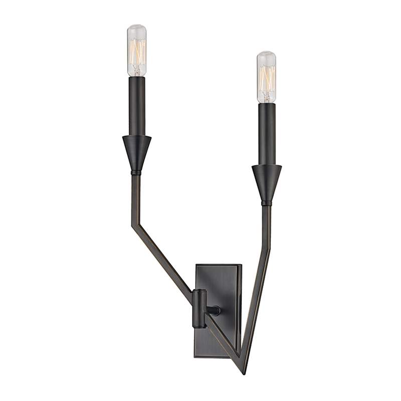 Archie Wall Sconce 8.75" x 18" in Old Bronze — a Hudson Valley wall sconce for bathrooms, hallways, and living rooms at Laurie Yapp Home.