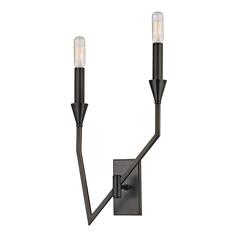 Archie Wall Sconce 8.75" x 18" in Aged Brass — a Hudson Valley wall sconce for bathrooms, hallways, and living rooms at Laurie Yapp Home.