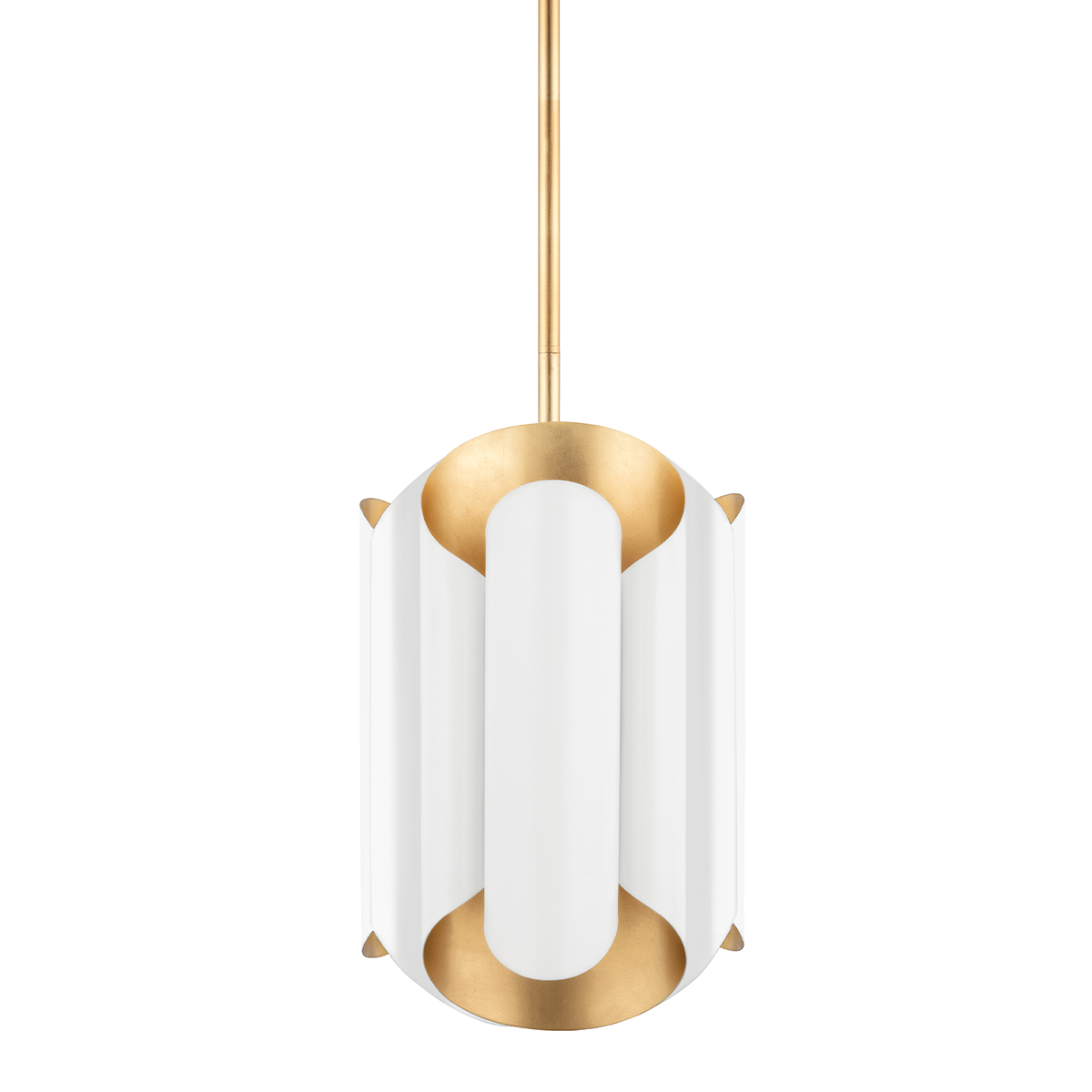 Banks Pendant shown from a second angle to highlight the shade shape and metal detail.