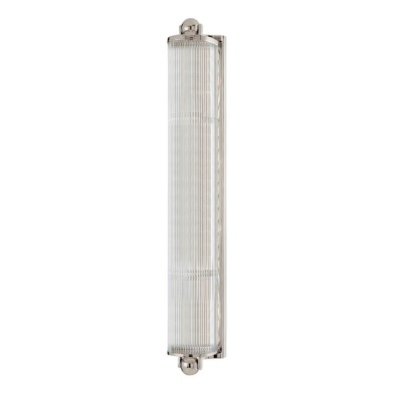 Mclean Bath And Vanity 4.75" x 29.5" in polished nickel — a Hudson Valley bath and vanity for bathrooms and powder rooms at Laurie Yapp Home.