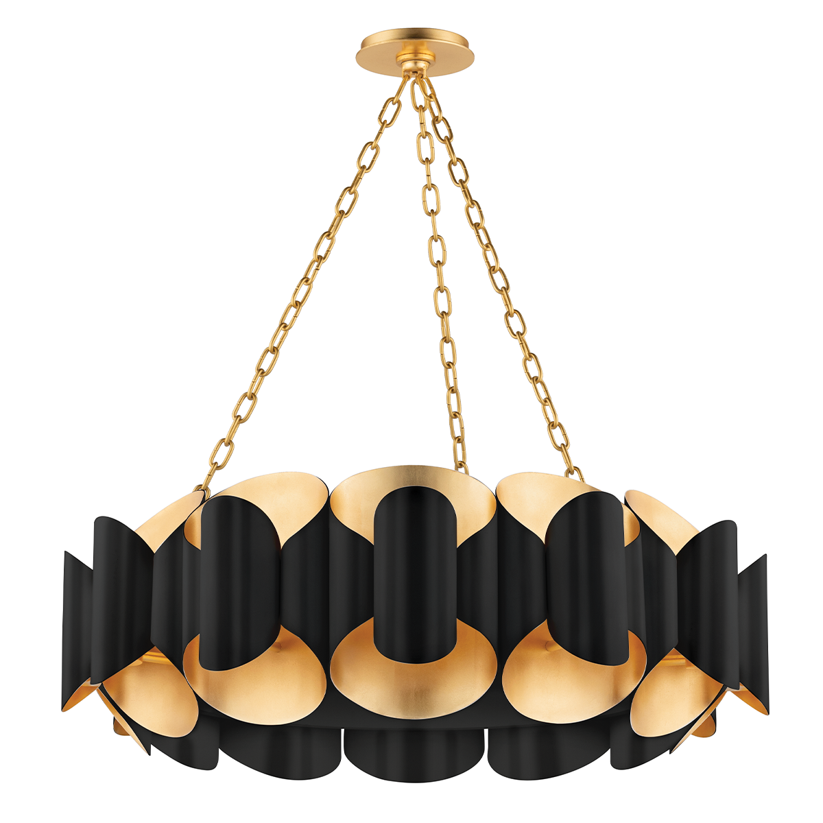 Banks Chandelier in black — a Hudson Valley chandelier for dining rooms, entries, and living rooms at Laurie Yapp Home.