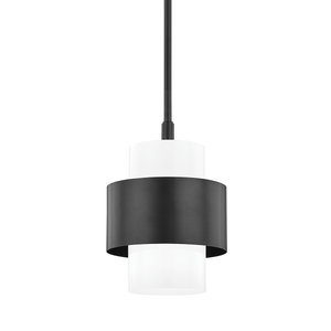 Close-up of the Corinth Pendant 11" in bronze showing the shade shape and metal detail.