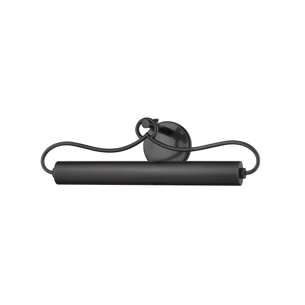 Berun Picture Light 20.5" in bronze shown from a second angle to highlight the arm curve and shade proportion.