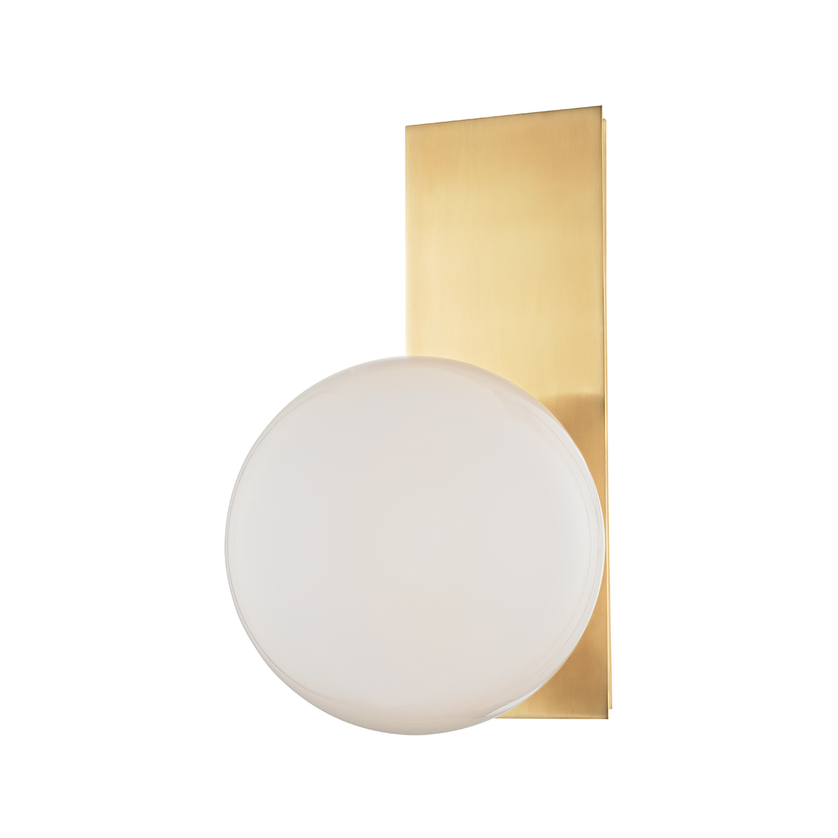Hinsdale Wall Sconce in aged brass — a Hudson Valley wall sconce for bathrooms, hallways, and living rooms at Laurie Yapp Home.