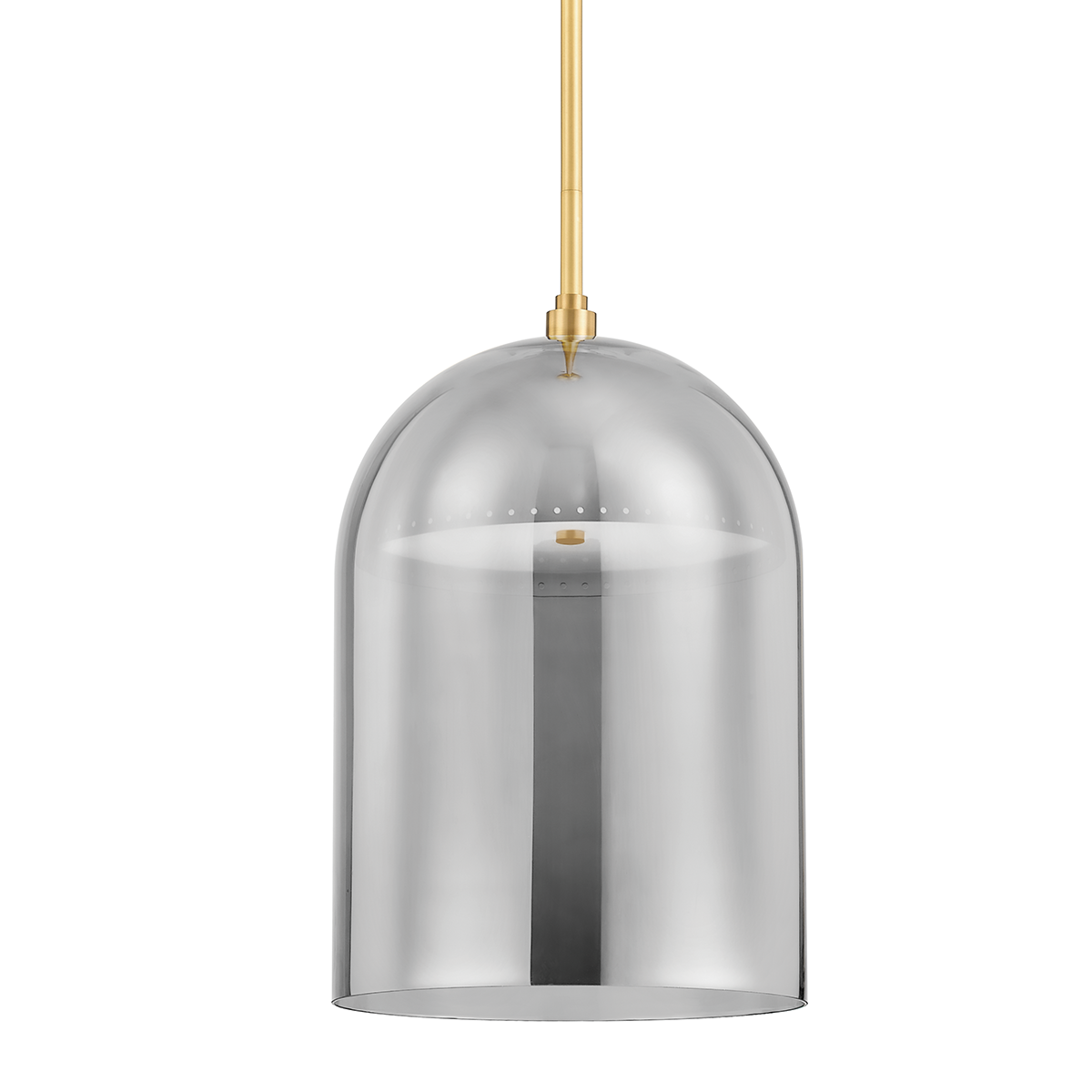 Dorval Pendant 13" in aged brass — a Hudson Valley pendant for kitchens, entries, and dining rooms at Laurie Yapp Home.