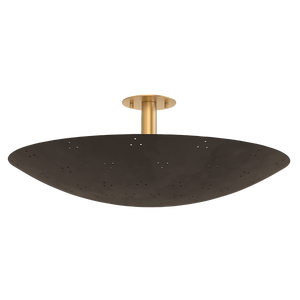 Bern Flush Mount 28" shown from a second angle to highlight the shade profile and mounting canopy.