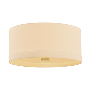 Ashland Flush Mount 22" in aged brass — a Hudson Valley flush mount for hallways, bedrooms, and entryways at Laurie Yapp Home.