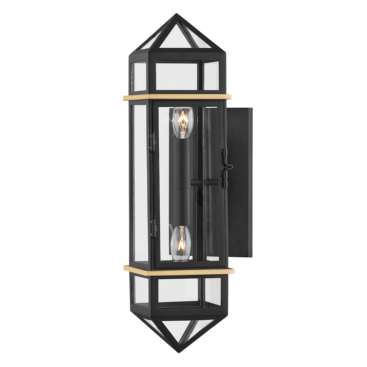 Bedford Hills Wall Sconce in aged brass — a Hudson Valley wall sconce for bathrooms, hallways, and living rooms at Laurie Yapp Home.