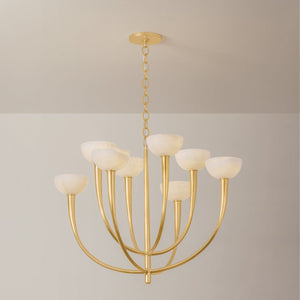 Maywood Chandelier 33.5" shown from a second angle to highlight the frame, arms, and shade detail.