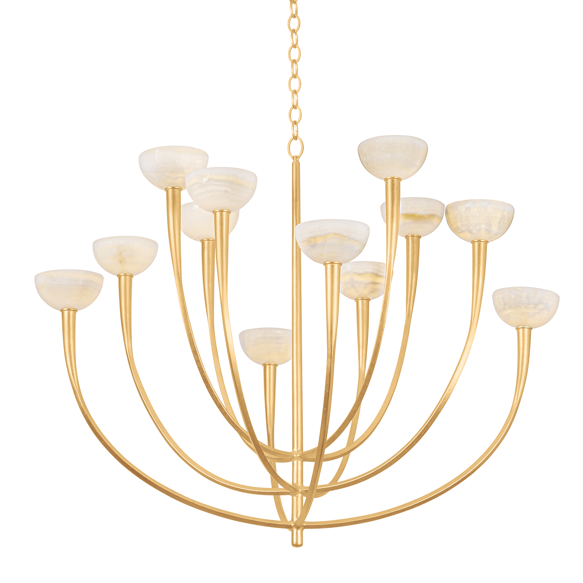 Maywood Chandelier 45.25" — a Hudson Valley chandelier for dining rooms, entries, and living rooms at Laurie Yapp Home.