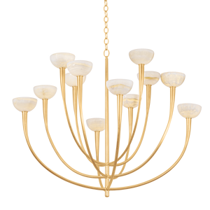 Maywood Chandelier 45.25" — a Hudson Valley chandelier for dining rooms, entries, and living rooms at Laurie Yapp Home.
