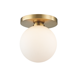 Baird Bath And Vanity 4.75" in aged brass — a Hudson Valley bath and vanity for bathrooms and powder rooms at Laurie Yapp Home.