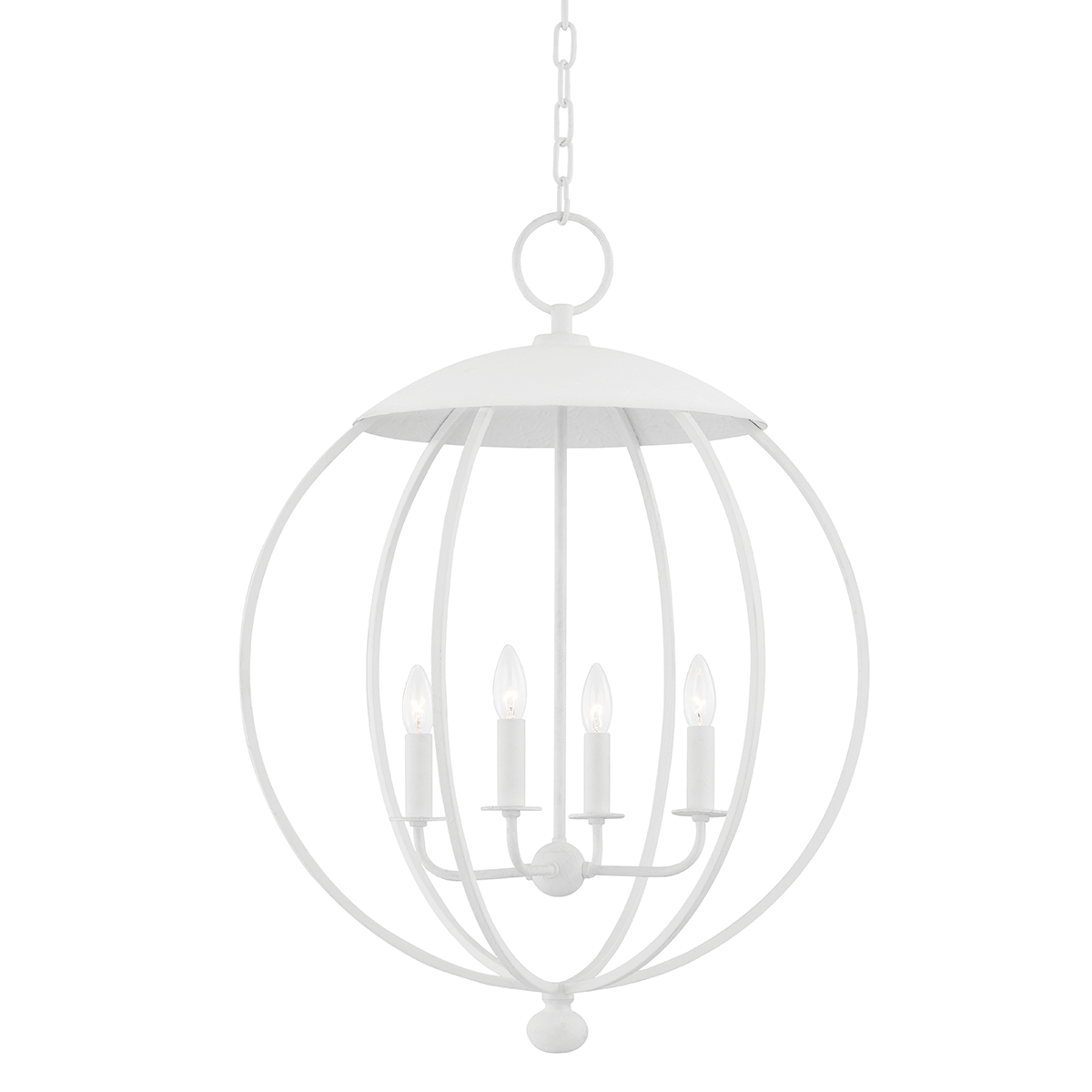Wesley Lantern 24" shown from a second angle to highlight the frame and glass panel detail.