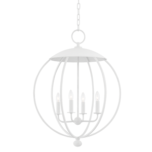 Wesley Lantern 24" shown from a second angle to highlight the frame and glass panel detail.