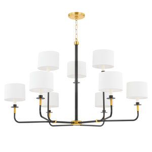 Paramus Chandelier 48" shown from a second angle to highlight the frame, arms, and shade detail.