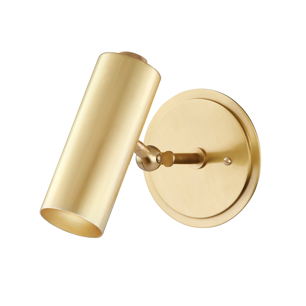 Bushwick Wall Sconce in aged brass — a Hudson Valley wall sconce for bathrooms, hallways, and living rooms at Laurie Yapp Home.