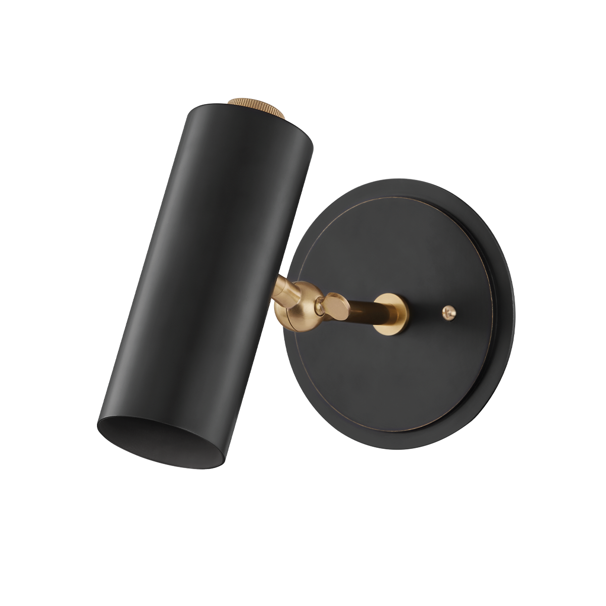 Bushwick Wall Sconce in aged brass — a Hudson Valley wall sconce for bathrooms, hallways, and living rooms at Laurie Yapp Home.
