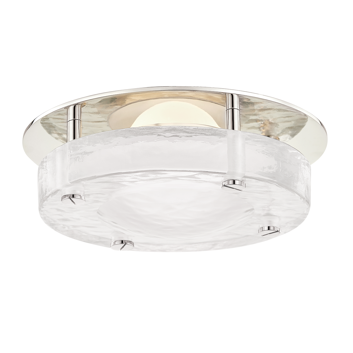 Heath Flush Mount in aged brass — a Hudson Valley flush mount for hallways, bedrooms, and entryways at Laurie Yapp Home.